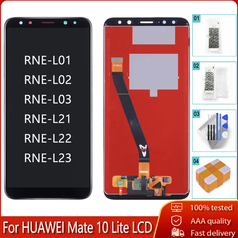 5 9 "для HUAWEI Mate 10 Lite RNE L21 L22 L23 ЖК дисплей с сенсорным экраном дигитайзер в сборе