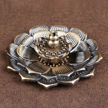 Vintage Style Lotus Incense Burner Stick Holder Aroma Burner Home Temple Decors
Vintage Style Lotus Incense Burner Stick Holder Aroma Burner Home Temple Decors