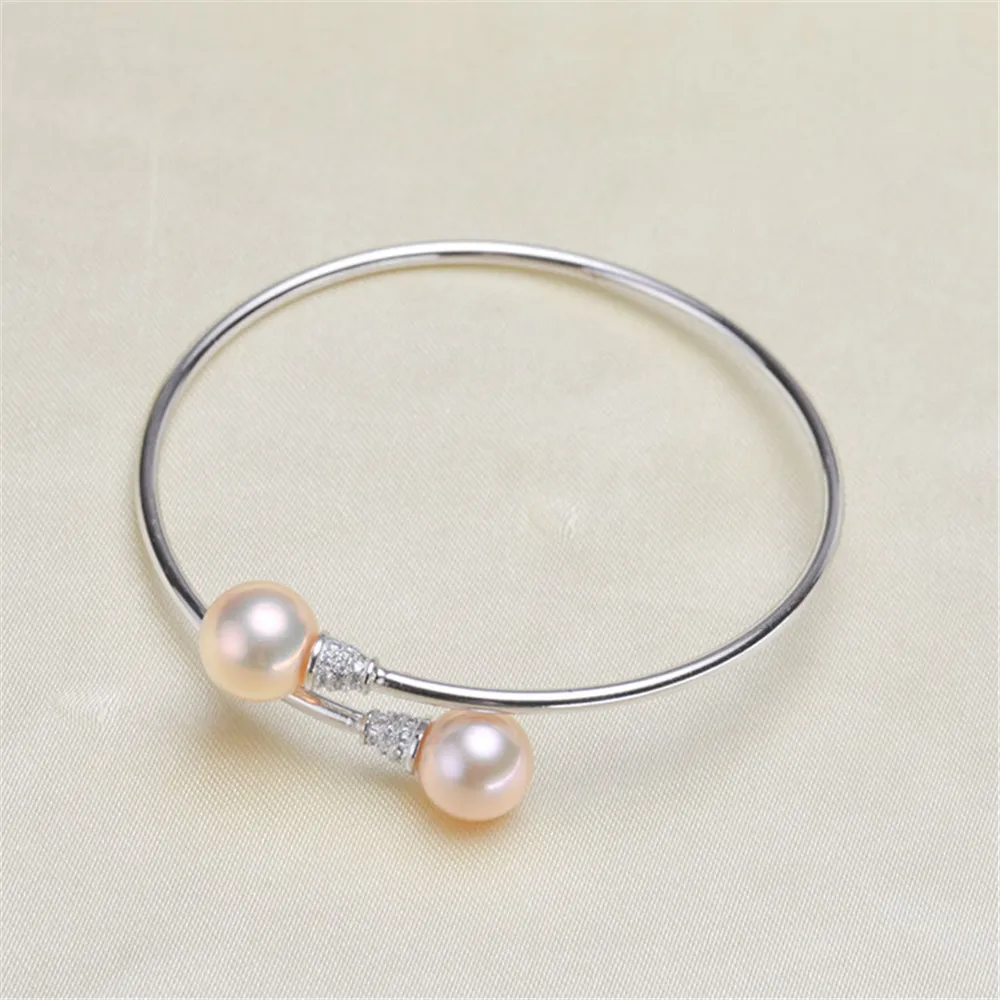 Promotion 925 Sterling Silver Bracelet Base Suitable for setting all kinds of with double beads DIY
Promotion 925 Sterling Silver Bracelet Base Suitable for setting all kinds of with double beads DIY