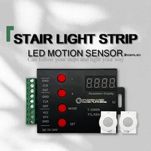 LED Stair Light Strip Controller PIR Motion Sensor Addressable LED RGB Tape Lights for Control Each Stair Light,under cabinet
LED Stair Light Strip Controller PIR Motion Sensor Addressable LED RGB Tape Lights for Control Each Stair Light,under cabinet