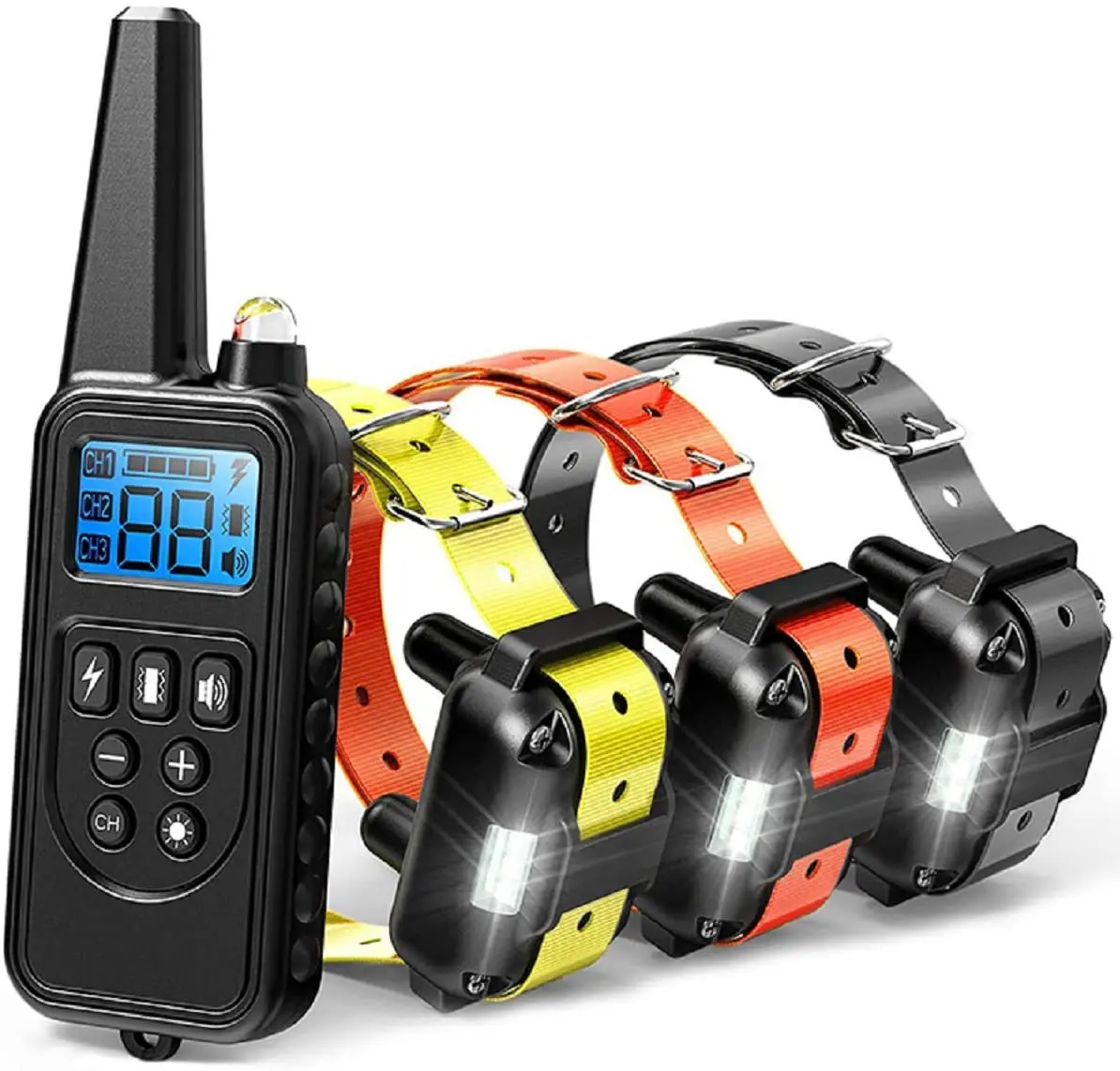 LED Electric Dog Training Collar Pet Remote Control Waterproof Rechargeable with LCD Display for All Size Shock Dog Anti Barking
LED Electric Dog Training Collar Pet Remote Control Waterproof Rechargeable with LCD Display for All Size Shock Dog Anti Barking