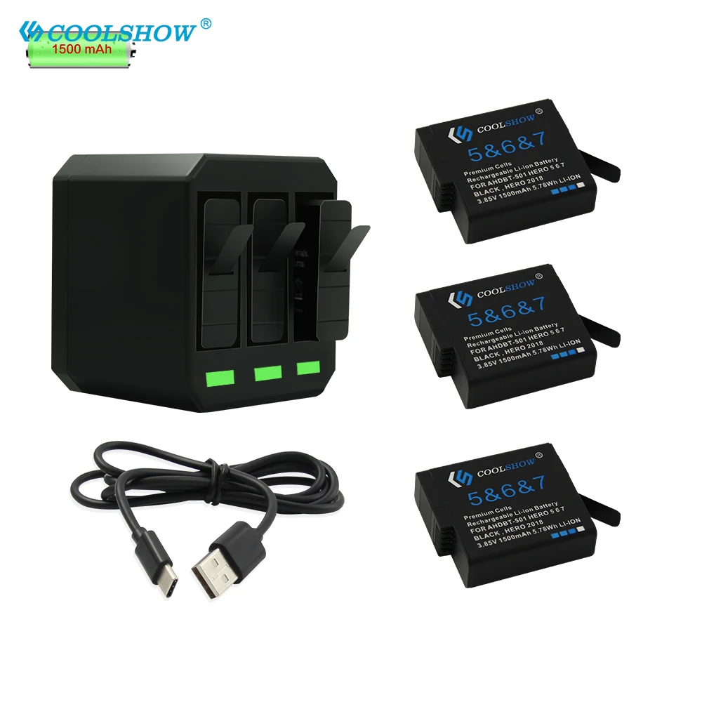 AHDBT501 Battery for GoPro Hero 5 Gopro 6 7 501 601 701 For Go Pro 7 6 5 Hero5 1500mAh Camera Batteries Charger
AHDBT501 Battery for GoPro Hero 5 Gopro 6 7 501 601 701 For Go Pro 7 6 5 Hero5 1500mAh Camera Batteries Charger