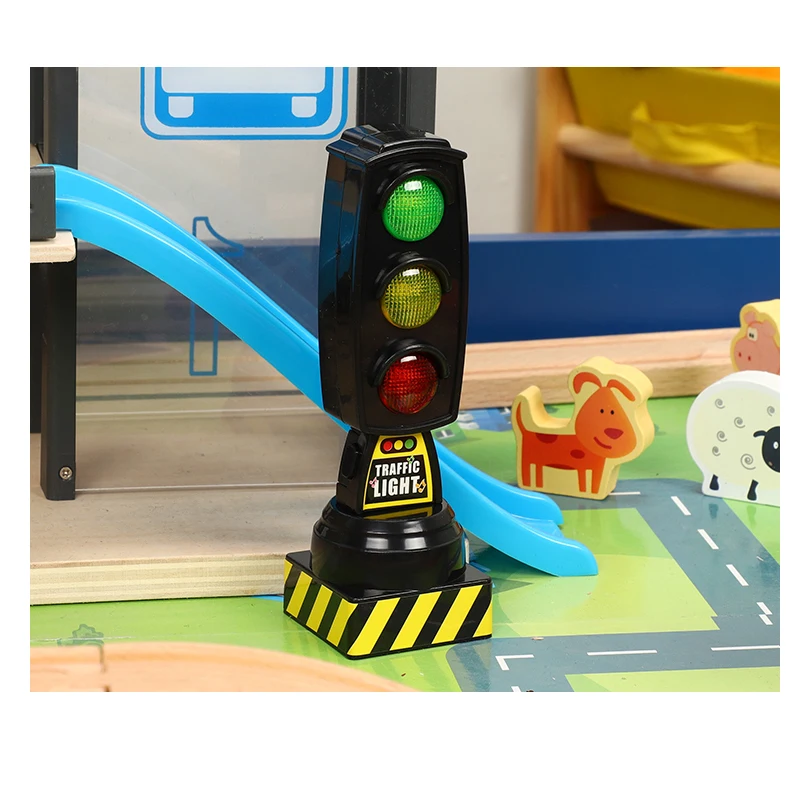 Поющий дорожный светильник игрушечный сигнал модель дорожного знака подходит