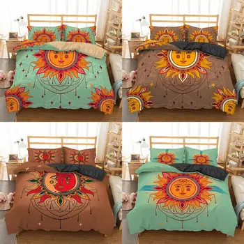 Boniu Bohemia 3D Printed Bedding Set Luxury Duvet Cover Pillowcase Set Sun Moon Comforter Bedclothes Boho Bedclothes 2/3PC
Boniu Bohemia 3D Printed Bedding Set Luxury Duvet Cover Pillowcase Set Sun Moon Comforter Bedclothes Boho Bedclothes 2/3PC