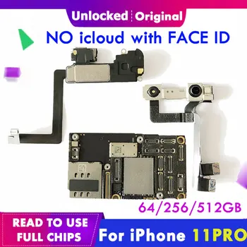Original Motherboard For iPhone 11 pro iCloud Unlock mainboard W/ without Face ID iOS support updated Logic Board 64g 256g 215g
Original Motherboard For iPhone 11 pro iCloud Unlock mainboard W/ without Face ID iOS support updated Logic Board 64g 256g 215g
