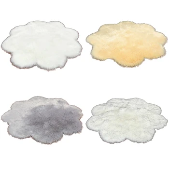 Flower Shape Solid Faux Fur Carpet Imitation Artificial Sheepskin Wool Floor Rug Shaggy Area Carpets for Living Room Bedroom
Flower Shape Solid Faux Fur Carpet Imitation Artificial Sheepskin Wool Floor Rug Shaggy Area Carpets for Living Room Bedroom