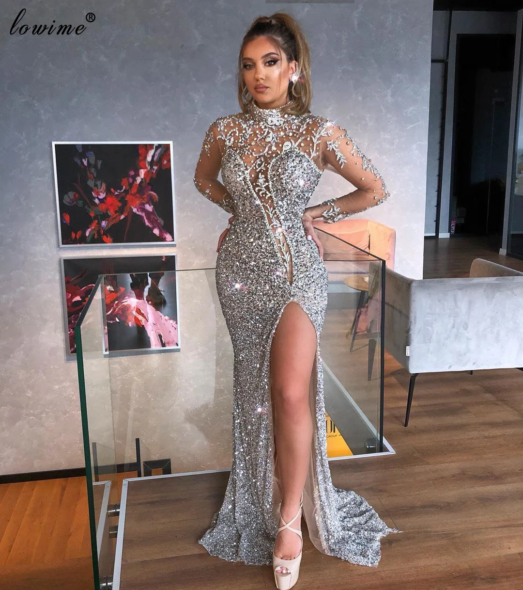 Arabic Couture Silver Sequins Evening Dresses Long Plus Size Prom Dresses Party Robe De Soiree Woman Event Gowns Vestidos платье
Arabic Couture Silver Sequins Evening Dresses Long Plus Size Prom Dresses Party Robe De Soiree Woman Event Gowns Vestidos платье