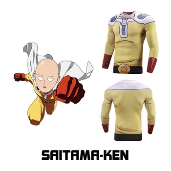 Spring new student Saitama-Ken T-shirt cartoon ONE PUNCH-MAN 3D printed tights men's fitness clothing cosplay anime costume
Spring new student Saitama-Ken T-shirt cartoon ONE PUNCH-MAN 3D printed tights men's fitness clothing cosplay anime costume