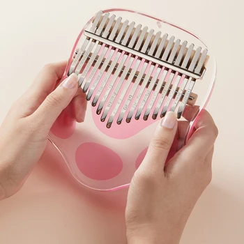 17key 21key With Carry Bag Musical Instrument Transparent Acrylic Beginners Portable Thumb Piano Kids Toy Catpaw Shaped Mini
17key 21key With Carry Bag Musical Instrument Transparent Acrylic Beginners Portable Thumb Piano Kids Toy Catpaw Shaped Mini