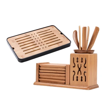2 Pcs Kung Fu Tea Set: 1 Pcs Chinese Style Tea Ceremony Six Gentleman Tea Set Tea Table & 1Pcs Rectangular Kung Fu Tea Water Tea
2 Pcs Kung Fu Tea Set: 1 Pcs Chinese Style Tea Ceremony Six Gentleman Tea Set Tea Table & 1Pcs Rectangular Kung Fu Tea Water Tea