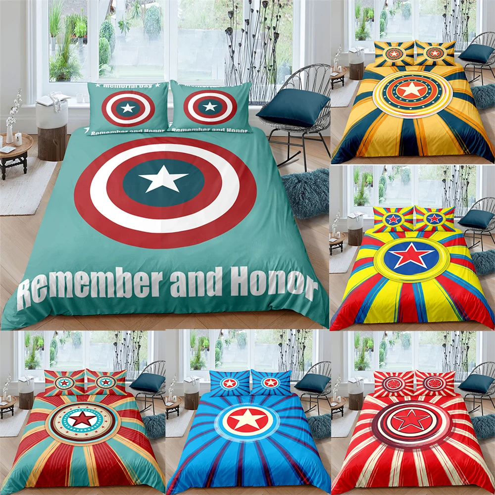 New Five-pointed Star Shield Pattern Bedding Set Queen Size Duvet Cover Comforter Bed Cover Set Bedclothes Quilt Multiple Size
New Five-pointed Star Shield Pattern Bedding Set Queen Size Duvet Cover Comforter Bed Cover Set Bedclothes Quilt Multiple Size