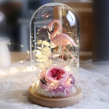 15*25cm Luminous Log Base Glass Dome Vase Home Decoration Diameter=15cm Height=25cm Glass Cover Gift Wedding Decoration 
15*25cm Luminous Log Base Glass Dome Vase Home Decoration Diameter=15cm Height=25cm Glass Cover Gift Wedding Decoration