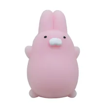 Brinquedo dos desenhos animados bonito gato coelho galinha boneca aliviar o estresse engraçado miúdo natal presente dos desenhos animados decoração boneca elástico cura brinquedos # a(China)