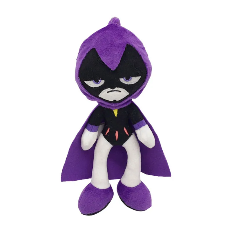 Titans Figures Robin Raven Beast Cyborg Plush Toys Movie Cartoon Comics Super Heroes Soft Stuffed Dolls Kids Cosplay Gift 5pcs 25cm (9)