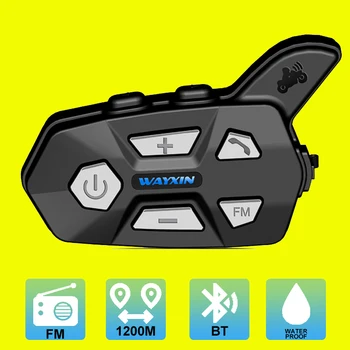 Motorcycle Helmet Intercom Bluetooth Motorcycle Interphone Headset Waterproof Wireless Bluetooth Moto Headset Interphone FM
Motorcycle Helmet Intercom Bluetooth Motorcycle Interphone Headset Waterproof Wireless Bluetooth Moto Headset Interphone FM