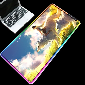 ZSUXTC RGB Mouse Pad Around Cold Light LED Color Change USB Charging Natural Rubber Princess Mononoke Anime Computer Desk Mat
ZSUXTC RGB Mouse Pad Around Cold Light LED Color Change USB Charging Natural Rubber Princess Mononoke Anime Computer Desk Mat