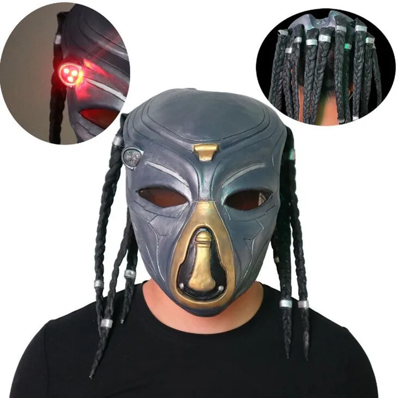 Movie Alien vs. Predator Mask Cosplay AVP Predator Latex Face Mask Halloween Cosplay Props LED Types
Movie Alien vs. Predator Mask Cosplay AVP Predator Latex Face Mask Halloween Cosplay Props LED Types