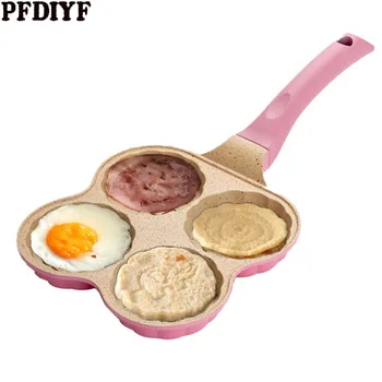 4-hole Omelet Pan For Eggs Ham Frying Pans Breakfast Grill wok Cooking Pot Non-stick No Oil-smoke Breakfast Kitchen Cooking Pan
4-hole Omelet Pan For Eggs Ham Frying Pans Breakfast Grill wok Cooking Pot Non-stick No Oil-smoke Breakfast Kitchen Cooking Pan