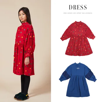Autumn and Winter 2020 New Bobo series European and American Dress Girl noble temperament Lantern Sleeve Princess Dress 
Autumn and Winter 2020 New Bobo series European and American Dress Girl noble temperament Lantern Sleeve Princess Dress