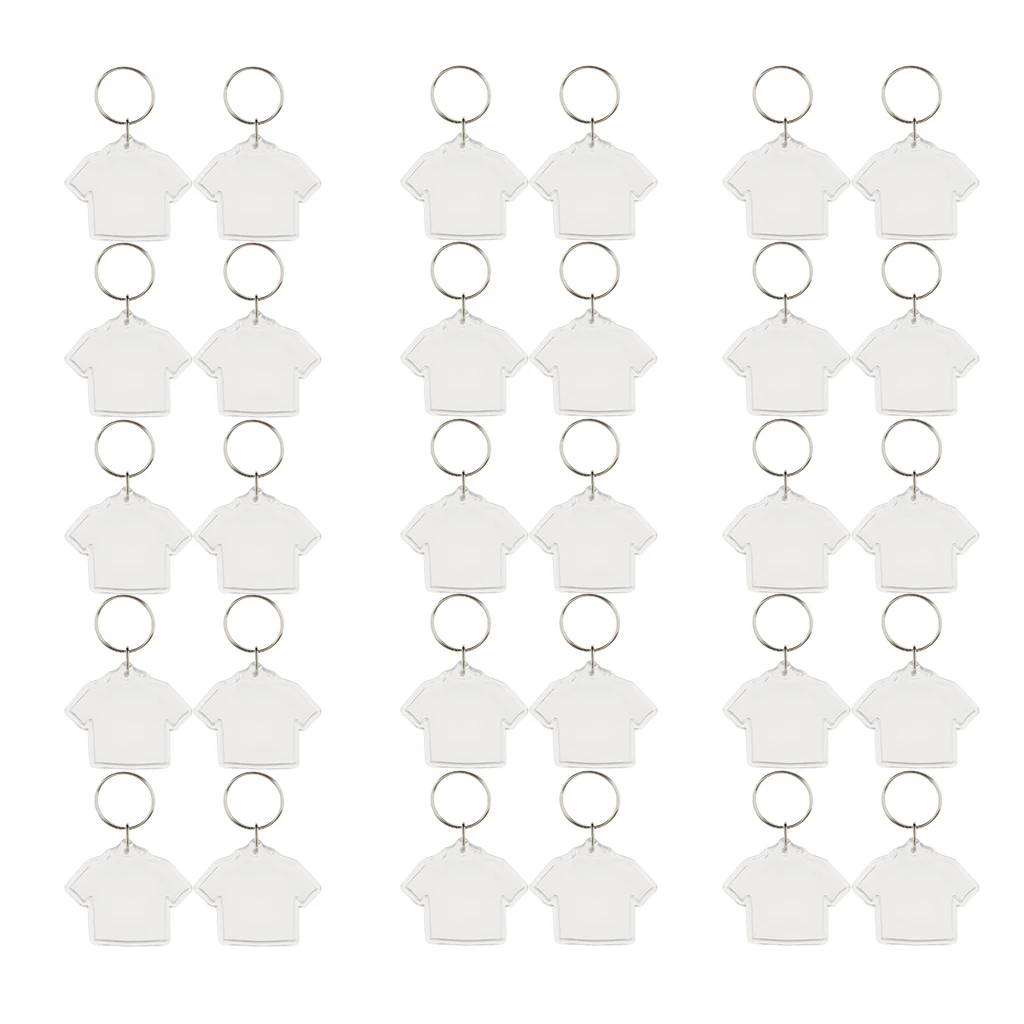 20pcs/Pack Blank Clear Acrylic Keyring Square 45mm Photo Insert Keychain Creative Gift 20pcs/Pack Blank Clear Acrylic Keyring Square 45mm Photo Insert Keychain Creative Gift