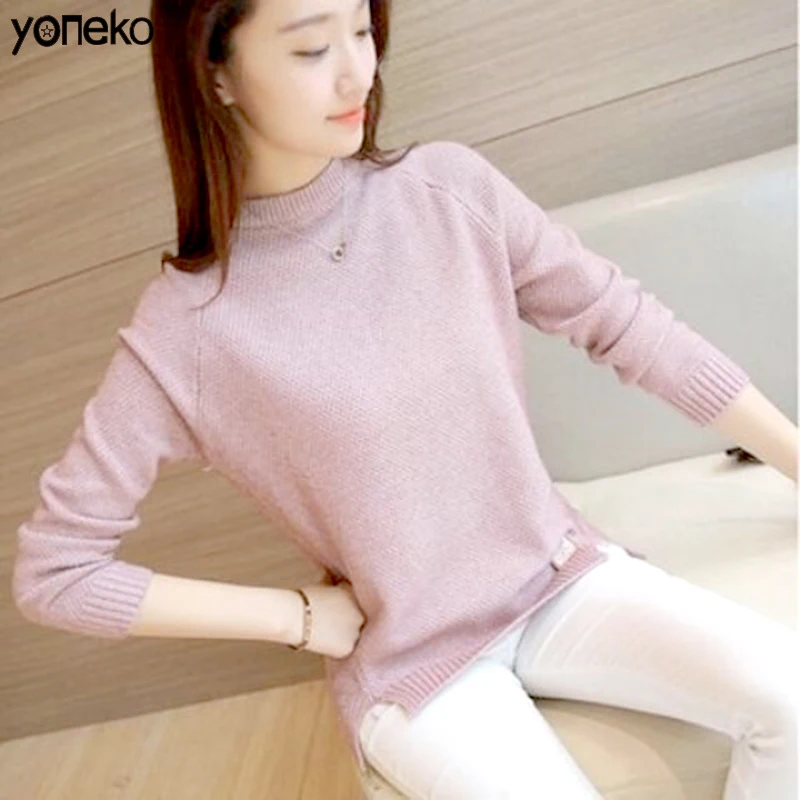 Yoneko Knitted Sweater Turtleneck Women Winter Autumn 2020 Long Sleeve Female Casual Ladies Tops Women's Pullovers Pull Femme
Yoneko Knitted Sweater Turtleneck Women Winter Autumn 2020 Long Sleeve Female Casual Ladies Tops Women's Pullovers Pull Femme