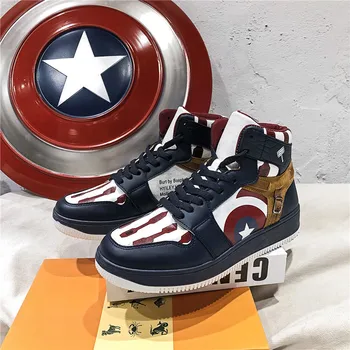Men and women wild casual shoes vulcanized shoes canvas shoes high-top basketball shoes Captain America Jerseys shoes Cosplay
Men and women wild casual shoes vulcanized shoes canvas shoes high-top basketball shoes Captain America Jerseys shoes Cosplay