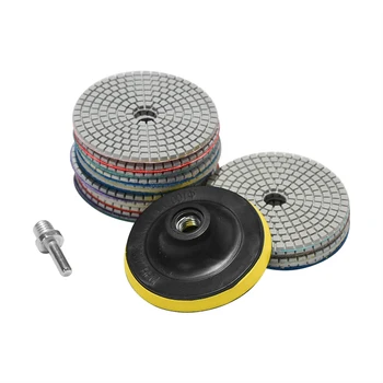 16pcs Diamond Polishing Pads Kit 4 inch 100mm Wet Dry for Granite Stone Concrete Marble Polishing Use Grinding Discs Set
16pcs Diamond Polishing Pads Kit 4 inch 100mm Wet Dry for Granite Stone Concrete Marble Polishing Use Grinding Discs Set