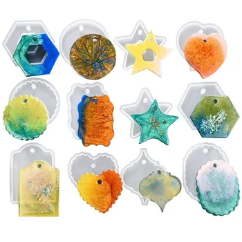 Resin Epoxy Resin Casting Keychain Mold with Hole Silicone Mold for DIY Epoxy Geometric Pendant Mold for Jewelry Making
Resin Epoxy Resin Casting Keychain Mold with Hole Silicone Mold for DIY Epoxy Geometric Pendant Mold for Jewelry Making