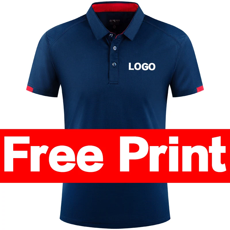 

Summer Quick-drying Polo Shirt Custom Print Logo Golf Jerseys Individual Group Personalized Custom Embroidery LOGO Polo Tees Top
