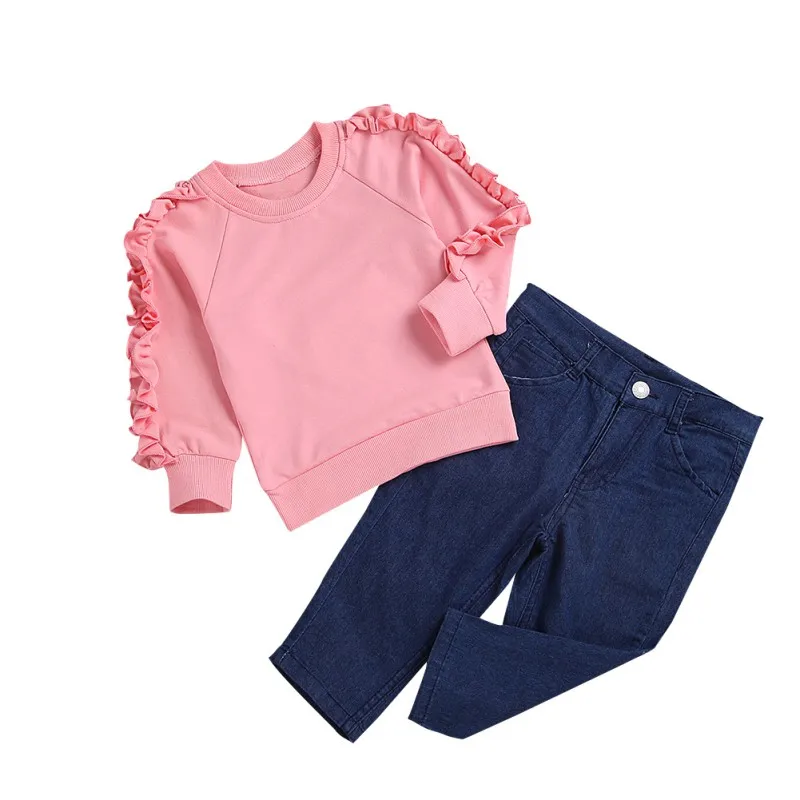 Solid Pullover 1-6T Coat Spring/Autumn Baby Girls Solid Print Long Sleeve Sweatshirt Tops Trousers Casual Outfits Clothes
Solid Pullover 1-6T Coat Spring/Autumn Baby Girls Solid Print Long Sleeve Sweatshirt Tops Trousers Casual Outfits Clothes