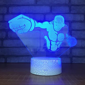 Bareheaded underground boxer7 Color Lamp 3d Visual Led Night Lights For Kids Touch Usb Table Lampara Lampe Baby Sleeping Motion 
Bareheaded underground boxer7 Color Lamp 3d Visual Led Night Lights For Kids Touch Usb Table Lampara Lampe Baby Sleeping Motion