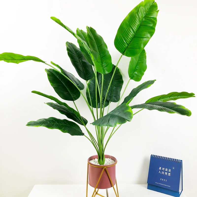 80cm 18Heads Large Artificial Banana Tree Fake Tropical Plants Palm Leaves Plastic Monstera Foliage for Wedding Home Decoration
80cm 18Heads Large Artificial Banana Tree Fake Tropical Plants Palm Leaves Plastic Monstera Foliage for Wedding Home Decoration