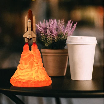 3D Printing Space Shuttle Lamp Room Decorative Rocket Light Rechargeable Cool LED Fun Bedroom Living Room Space Lovers Moon Lamp
3D Printing Space Shuttle Lamp Room Decorative Rocket Light Rechargeable Cool LED Fun Bedroom Living Room Space Lovers Moon Lamp
