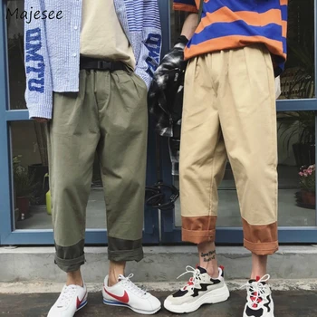 Men Casual Pants Large Size 3XL Patchwork Loose Ankle-length Mens Retro Straight Harajuku All-match Chic Trendy Korean Style Ins
Men Casual Pants Large Size 3XL Patchwork Loose Ankle-length Mens Retro Straight Harajuku All-match Chic Trendy Korean Style Ins