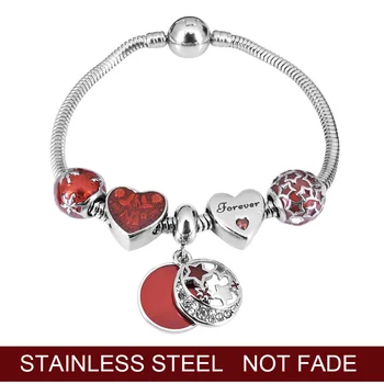 Silver Color Beads Love Heart Fall In Love Bead Charm Bracelets & Bangles Jewelry For Women Christmas Gift
Silver Color Beads Love Heart Fall In Love Bead Charm Bracelets & Bangles Jewelry For Women Christmas Gift