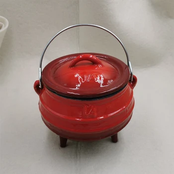 700mL 1/4 three-legs Cast Iron Enamel South African Potjie Magic Potions Crucible Wax Table Burning Pot Small Hot Pot Stewpot
700mL 1/4 three-legs Cast Iron Enamel South African Potjie Magic Potions Crucible Wax Table Burning Pot Small Hot Pot Stewpot