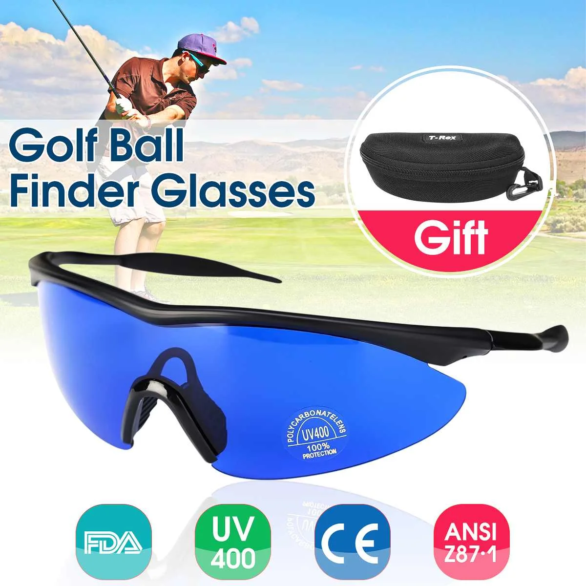 Retro Golf Ball Finder Glasses Professional Lenses Locating Eye Protection Blue Lens Sports Golf Finding Sunglasses With Box Men
Retro Golf Ball Finder Glasses Professional Lenses Locating Eye Protection Blue Lens Sports Golf Finding Sunglasses With Box Men
