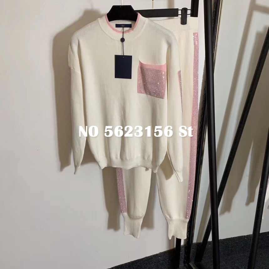 High-end Design Women's Sets Knitted Tops with Diamond Stitching Pants 2 Piece Set Women Spring Casual Trousers Suit 3 Colour
High-end Design Women's Sets Knitted Tops with Diamond Stitching Pants 2 Piece Set Women Spring Casual Trousers Suit 3 Colour