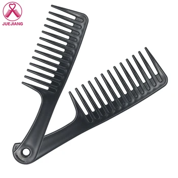 Black Wide Tooth Comb Abs Anti-static Plastic Heat-resistant Large Wide Tooth Detangling Comb For Hair Styling Salon Tools 
Black Wide Tooth Comb Abs Anti-static Plastic Heat-resistant Large Wide Tooth Detangling Comb For Hair Styling Salon Tools