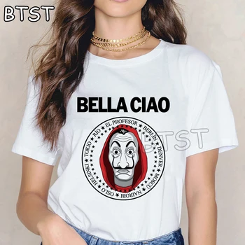 90s Casual Harajuku Shirt O-Neck Short La Casa De Papel Tshirt Funny Top Tee Fashion New Clothes T-shirt Summer Tee Shirt Femme
90s Casual Harajuku Shirt O-Neck Short La Casa De Papel Tshirt Funny Top Tee Fashion New Clothes T-shirt Summer Tee Shirt Femme