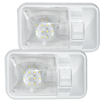2 Pack 12V Led Rv Ceiling Dome Light Rv Interior Lighting For Trailer Camper With Switch, Single Dome 280Lm
2 Pack 12V Led Rv Ceiling Dome Light Rv Interior Lighting For Trailer Camper With Switch, Single Dome 280Lm