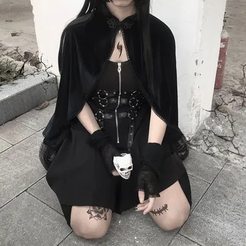 Women Vintage Solid Ponchos 2020 Autumn Winter Hoodie Sleeveless Loose Long Cloak Coat Tops Black Outwear
Women Vintage Solid Ponchos 2020 Autumn Winter Hoodie Sleeveless Loose Long Cloak Coat Tops Black Outwear