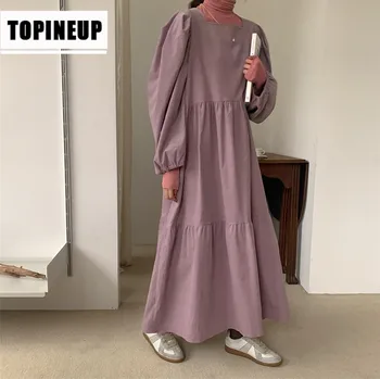 2020 Spring fashion Korean version Solid Loose Lantern sleeve high belt Maxi Dress
2020 Spring fashion Korean version Solid Loose Lantern sleeve high belt Maxi Dress
