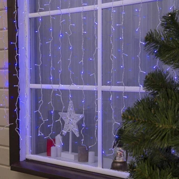Garland "Curtain" 2 x 1.5 m, IP44, UMC, white thread, 360 LED, blue glow, 220 V
Garland "Curtain" 2 x 1.5 m, IP44, UMC, white thread, 360 LED, blue glow, 220 V