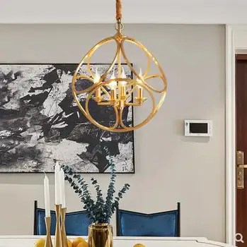 All copper American simple round dining room chandelier three color change light LED compound staircase study dining room pure c
All copper American simple round dining room chandelier three color change light LED compound staircase study dining room pure c