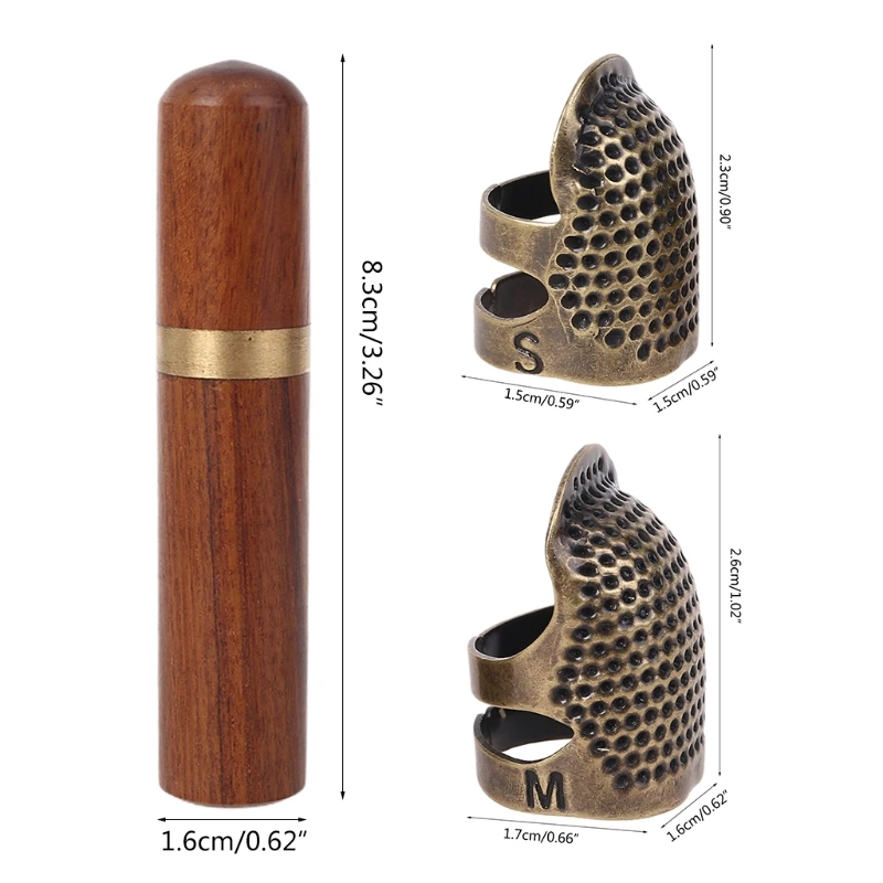 46pcs/set Sewing Thimble with Needles Finger Protector Fingertip Adjustable Ring E8BD
46pcs/set Sewing Thimble with Needles Finger Protector Fingertip Adjustable Ring E8BD
