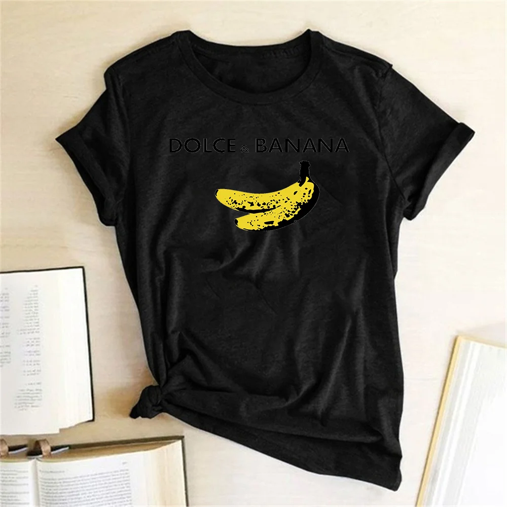 Funny Women T Shirt Dolce & Banana Printed JKP4761