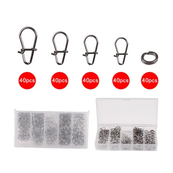 200pcs / Set Rolling Swivel Enhanced Connector Interlock Snap Swivels Fishing Connector Fishing Gear Accessories New 
200pcs / Set Rolling Swivel Enhanced Connector Interlock Snap Swivels Fishing Connector Fishing Gear Accessories New