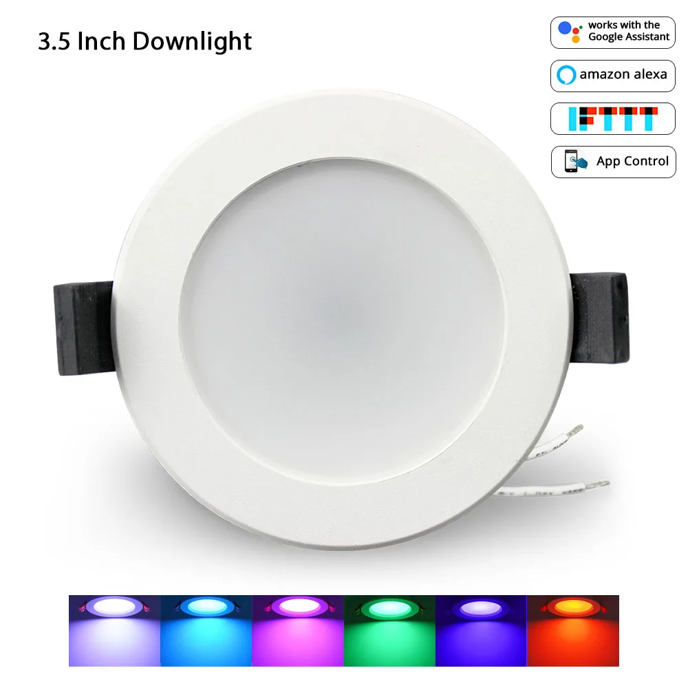 3.5 inch WiFi RGBCW Led Downlight 10W APP Control Voice Control by Alexa Echo Google Home Assistant Home Automation IFTTT
3.5 inch WiFi RGBCW Led Downlight 10W APP Control Voice Control by Alexa Echo Google Home Assistant Home Automation IFTTT
