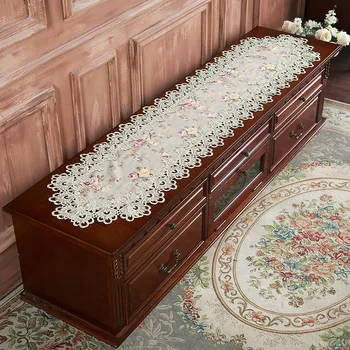 European Table Runner American Track on The Table Cover Cloth Pastoral Wedding Decoration Cloth Lace Strip Doily Camino De Mesa
European Table Runner American Track on The Table Cover Cloth Pastoral Wedding Decoration Cloth Lace Strip Doily Camino De Mesa